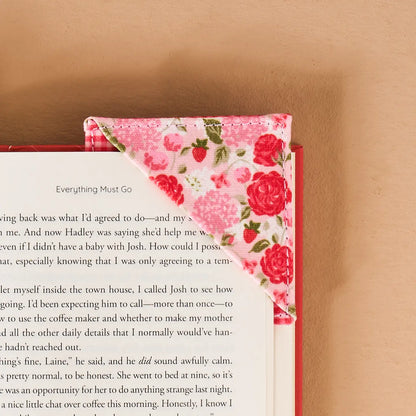 Rose Garden Fabric Bookmark