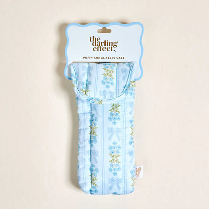 Oh So Fancy Blue Puffy Sunglasses Case