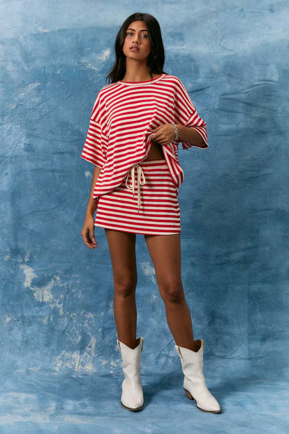 Polly Striped Knit Top