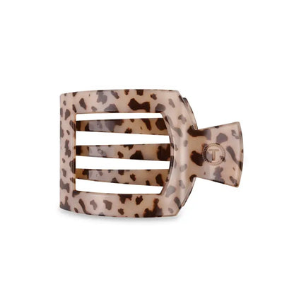 Medium Flat Square Hair Clip (Blonde Tortoise)