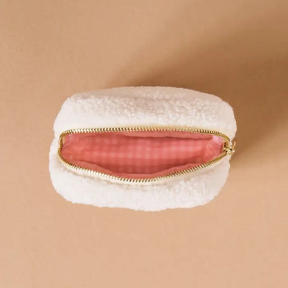 Lovely Bow Square Teddy Pouch