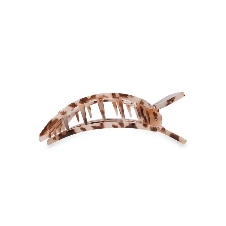 Medium Flat Square Hair Clip (Blonde Tortoise)