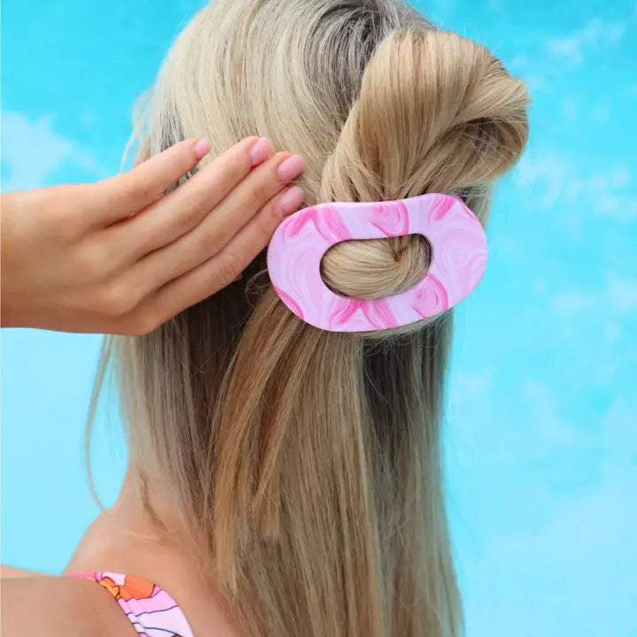 Medium Flat Round Hair Clip (Pinch Me)