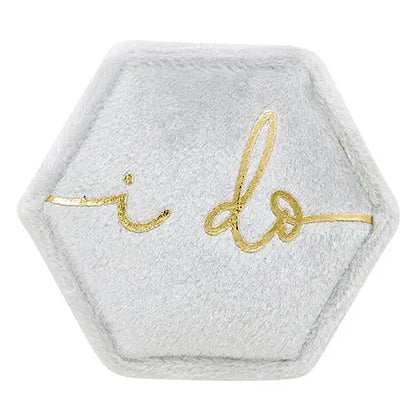 I Do Velvet Ring Box