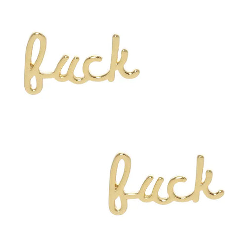 Fuck Stud Earrings