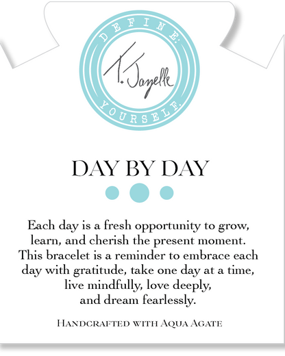 Day by Day Collection- Aqua Agate Gemstone Bracelet