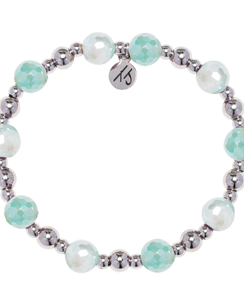Day by Day Collection- Aqua Agate Gemstone Bracelet
