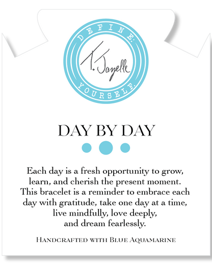 Day by Day Collection- Blue Aquamarine Gemstone Bracelet