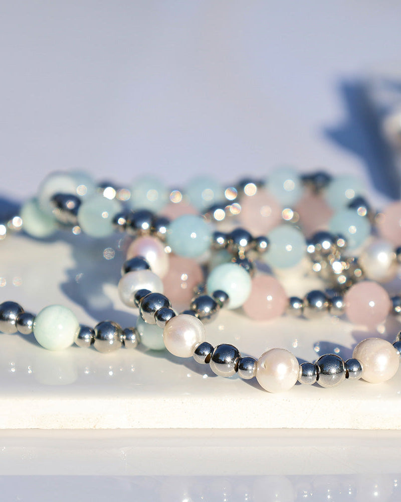 Day by Day Collection- Blue Aquamarine Gemstone Bracelet