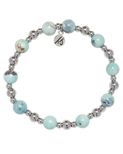Day by Day Collection- Robins Egg Agate Gemstone Bracelet