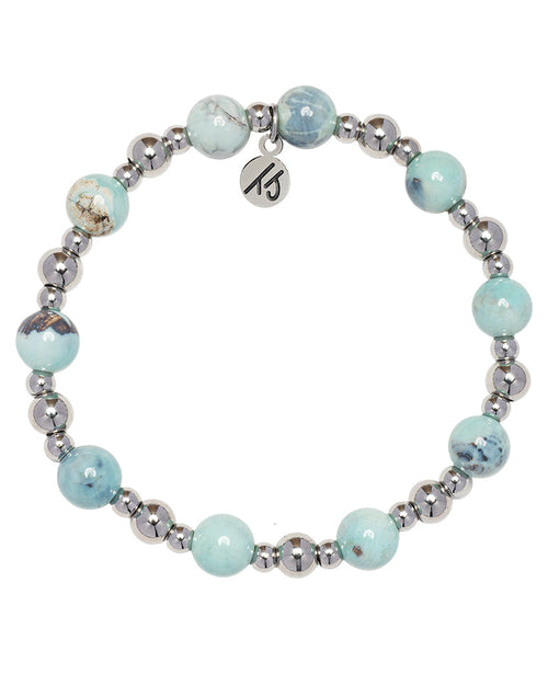 Day by Day Collection- Robins Egg Agate Gemstone Bracelet