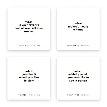 Original Tabletopics Conversation Starters