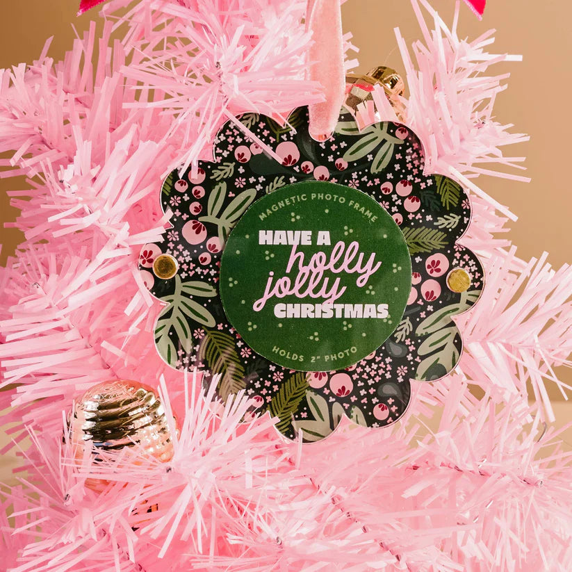 Jolly Sprig Picture Frame Ornament