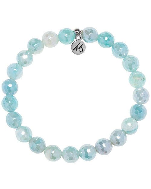 Defining Bracelet- Calming Bracelet with Aqua Agate Gemstones