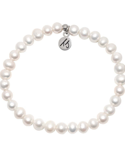 Defining Bracelet- Everyday Bracelet with Pearl Gemstone