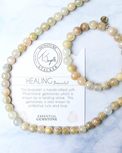Defining Bracelet- Healing Bracelet with Moonstone Gemstones