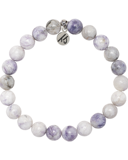 Defining Bracelet- Hope Bracelet with Purple Turquoise Gemstones