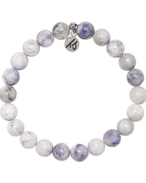 Defining Bracelet- Hope Bracelet with Purple Turquoise Gemstones