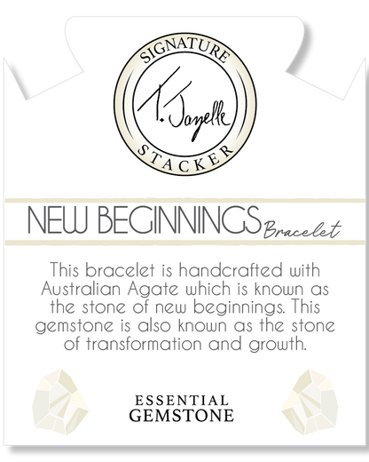 Defining Bracelet- New Beginnings Bracelet with Australian Agate Gemstones