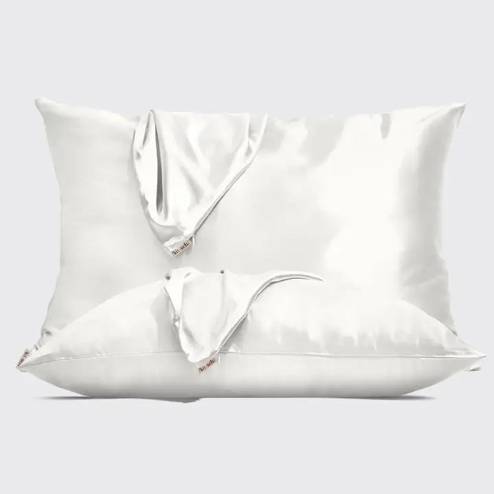 Holiday Satin Pillowcase Set (Ivory)