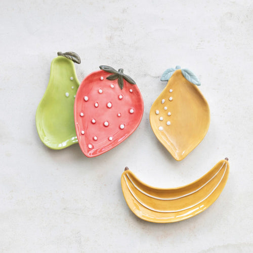 Pear Stoneware Dish