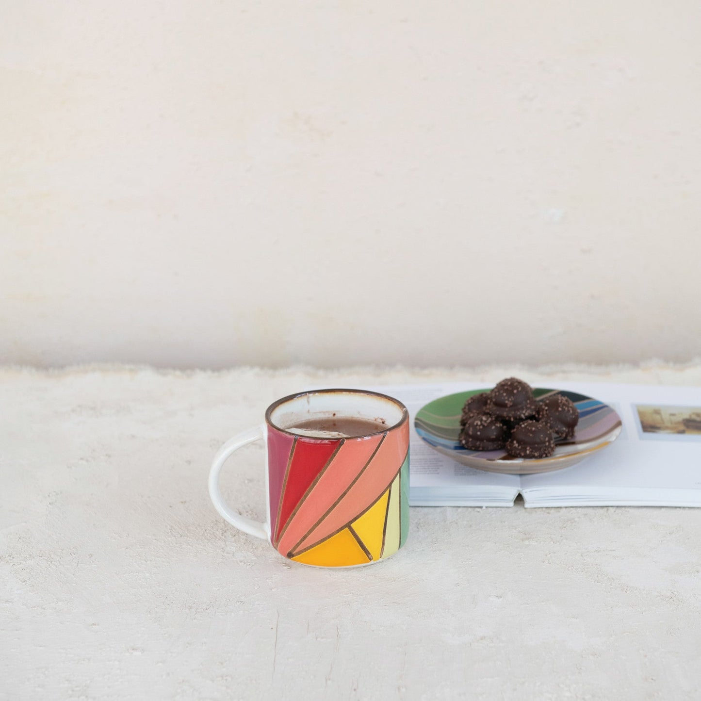 Painted Stoneware Mug