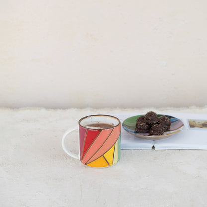 Painted Stoneware Mug