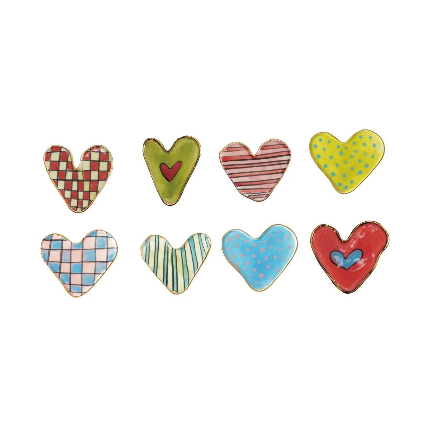 Polka Dot Heart Magnet