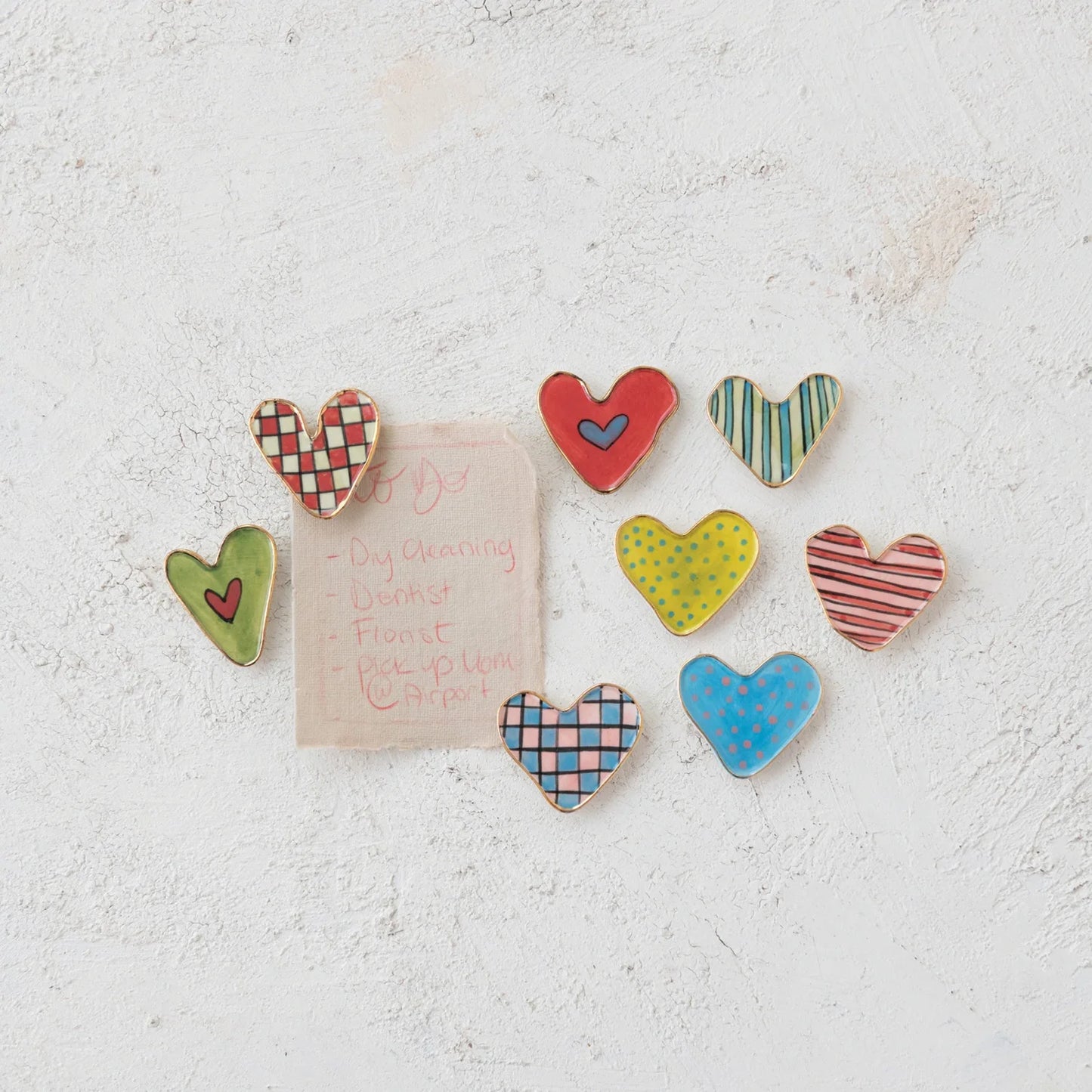 Polka Dot Heart Magnet