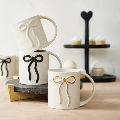 Gold Bow Mug