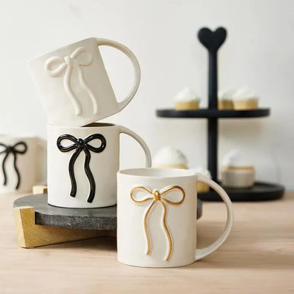 Ivory Bow Mug