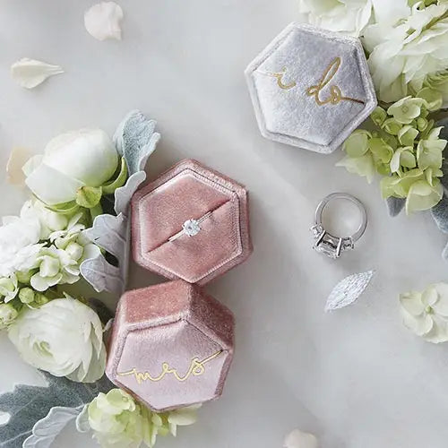 I Do Velvet Ring Box