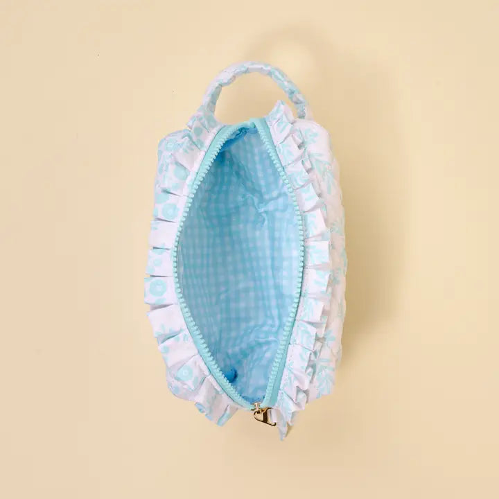 Mrs Something Blue Quilted Pouch