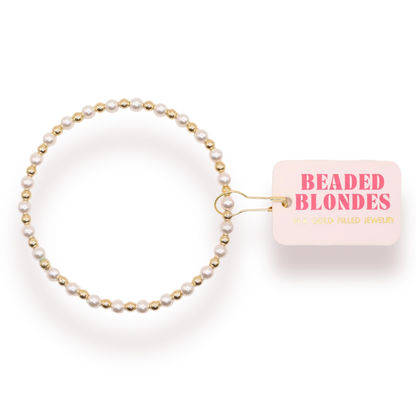 Luci Pearl Gold Bracelet