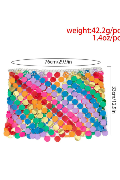 Rainbow Disco Skirt