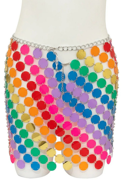 Rainbow Disco Skirt